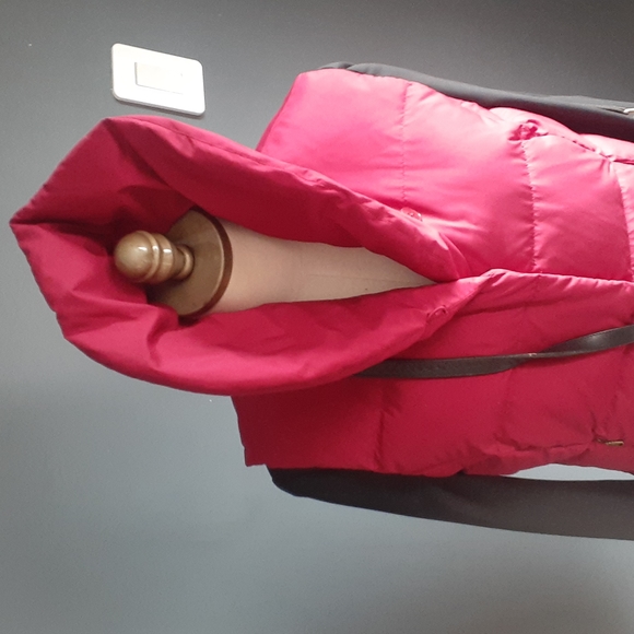 Lauren ralph Lauren burgundy women's puffer vest size large - Picture 12 of 15